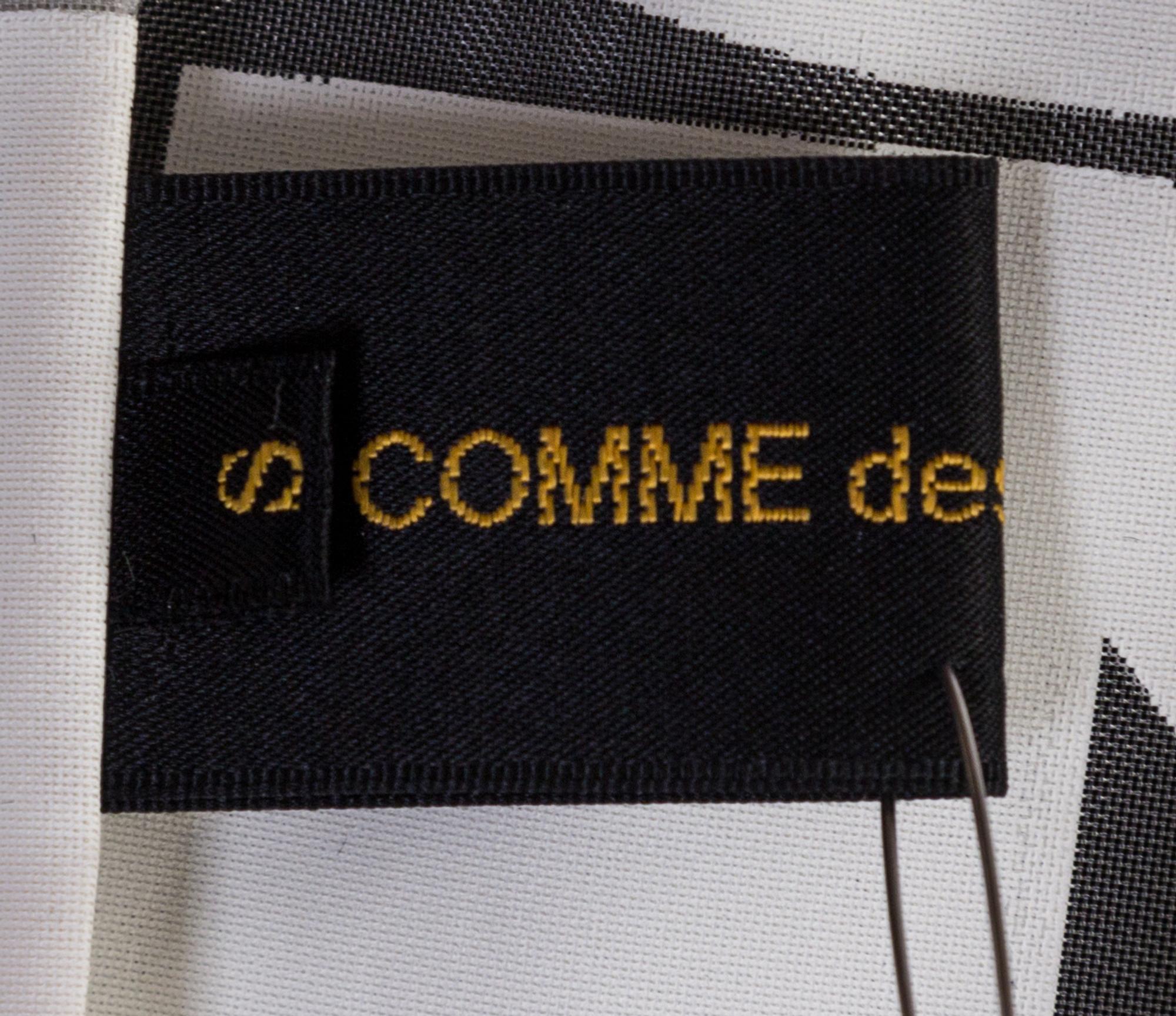 A Comme des Garcons Ivory "Numbers" Dress Ensemble, Jacket size S.