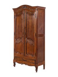 A French Provincial Style Oak Armoire