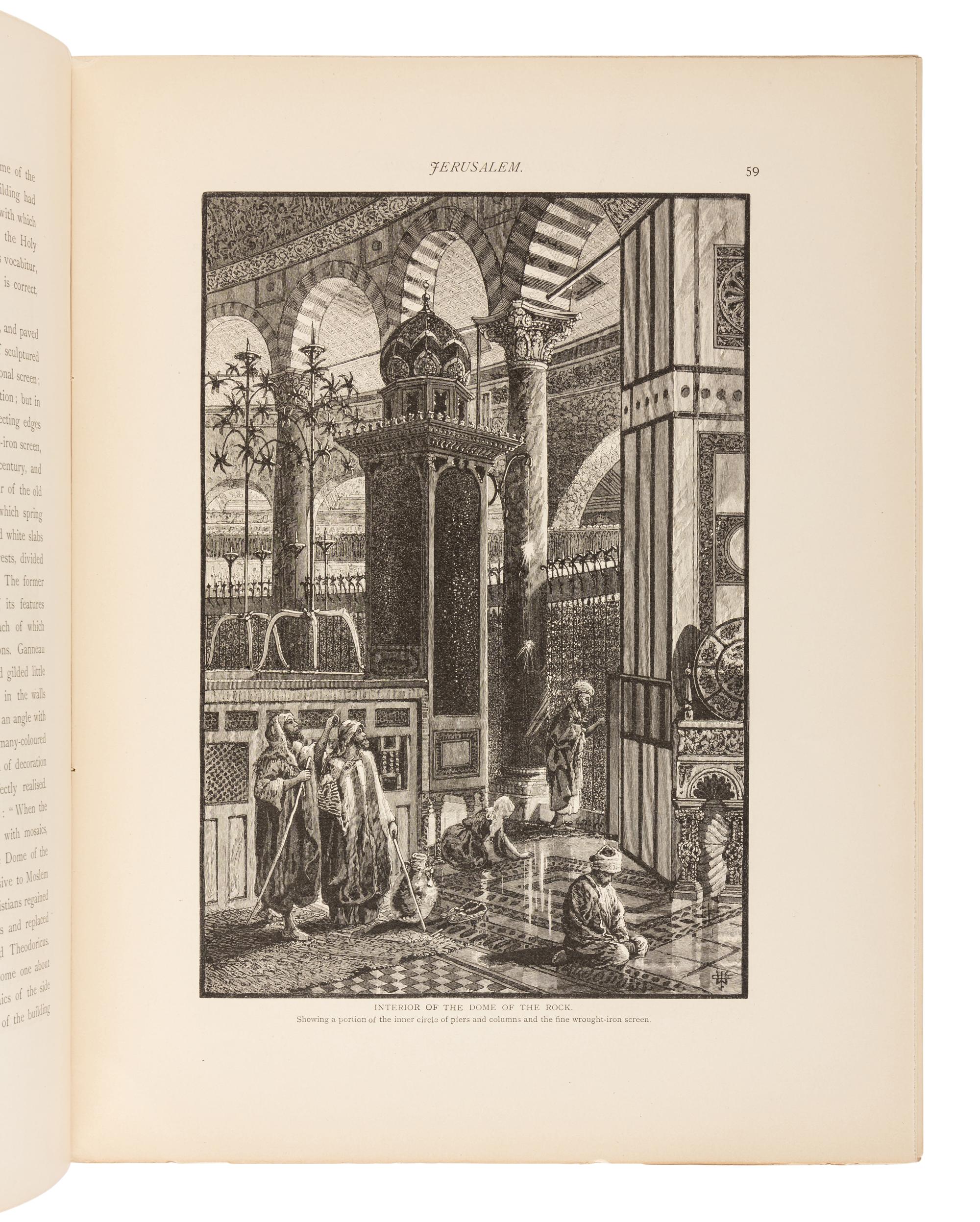 WILSON, Charles William, Sir (1836-1905). Picturesque Palestine, Sinai and Egypt . New York: D. Appleton and Company, 1880-1883.