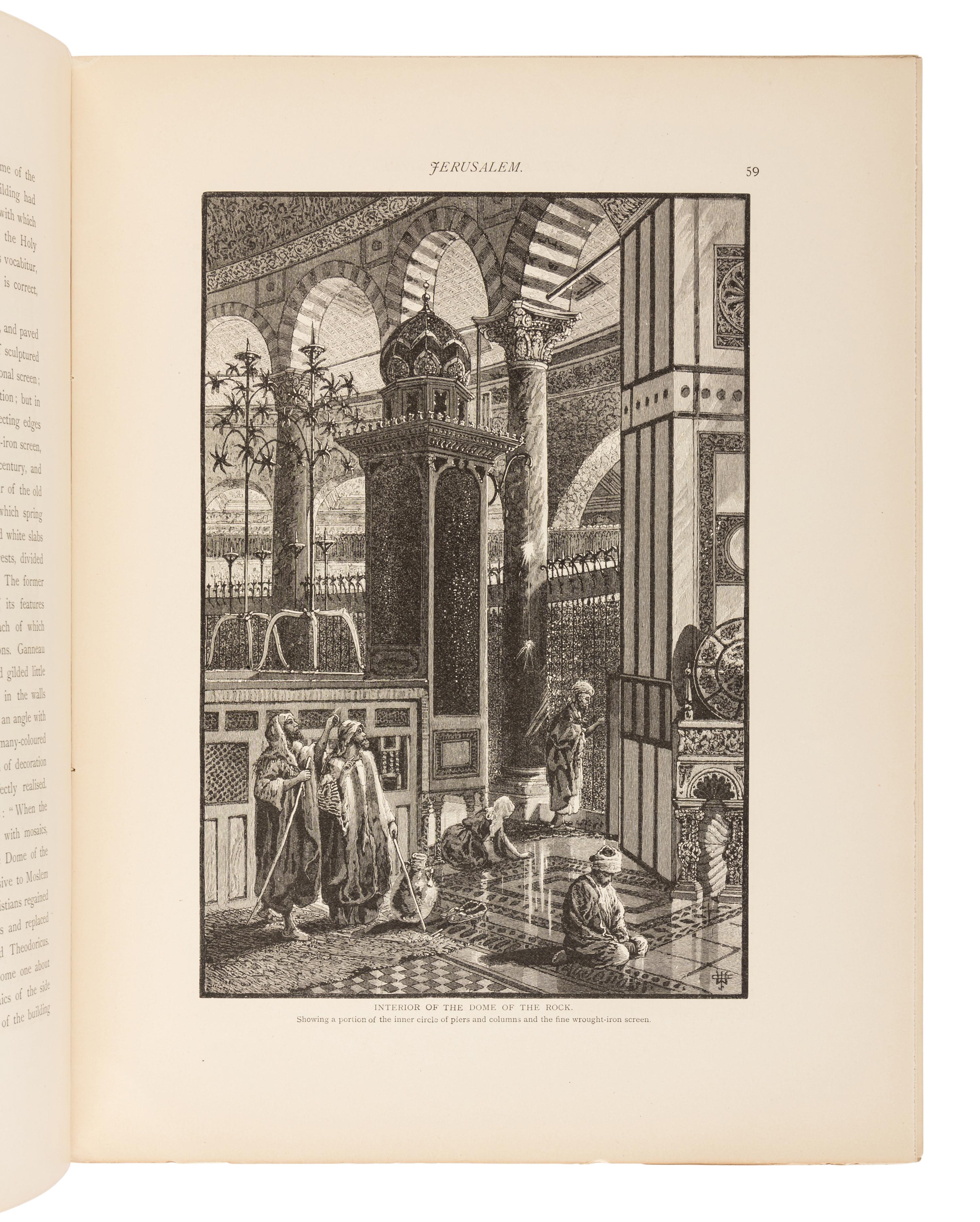 WILSON, Charles William, Sir (1836-1905). Picturesque Palestine, Sinai and Egypt . New York: D. Appleton and Company, 1880-1883.