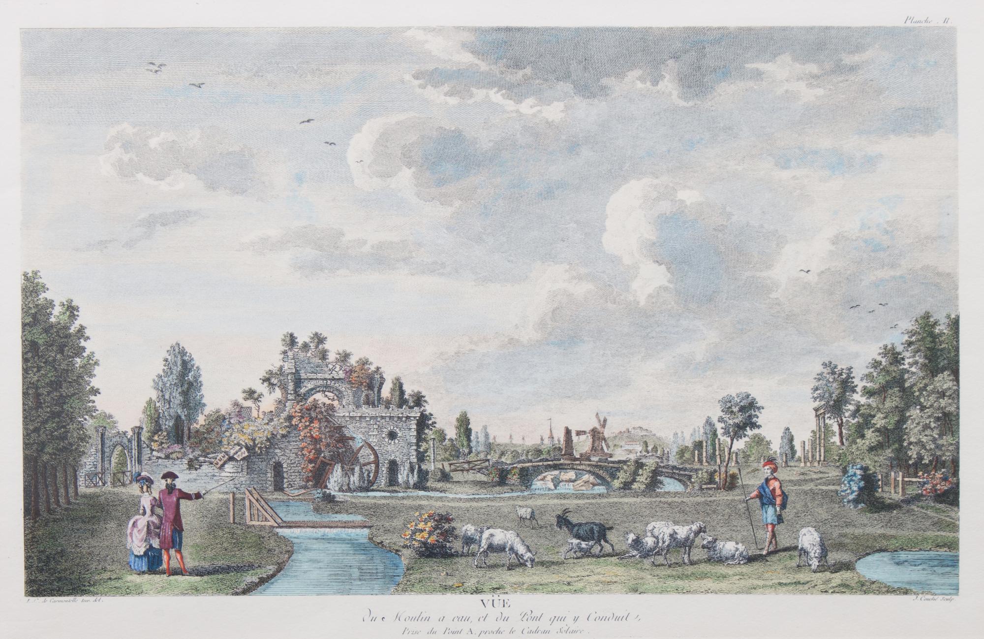 A Set of Four Color Engravings, after Carmontelle 12 1/4 x 19 inches. — 20TH CENTURY
