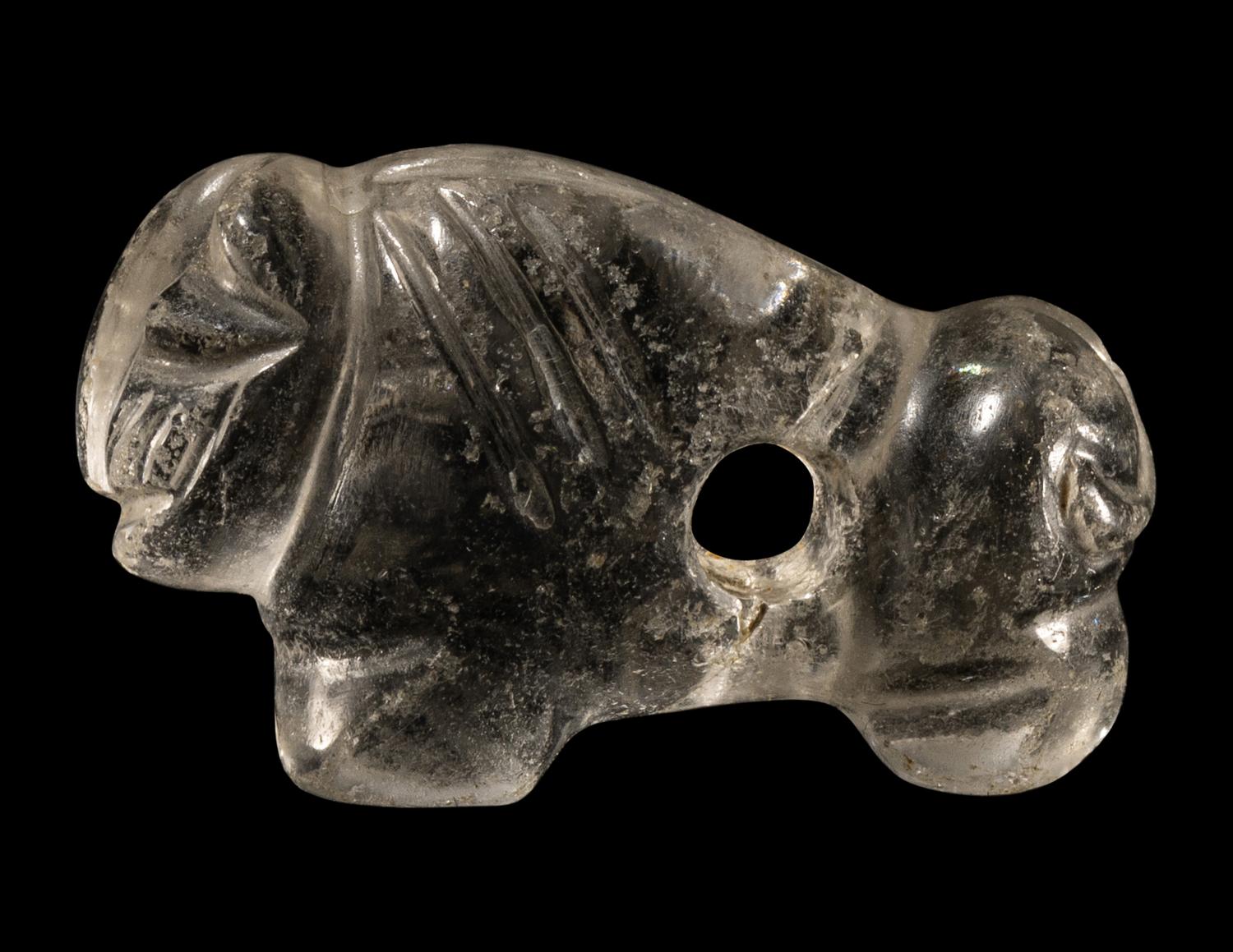 A Western Asiatic Rock Crystal Recumbent Lion