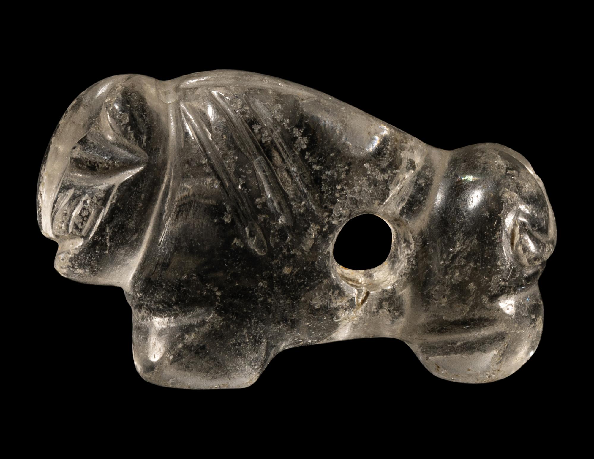 A Western Asiatic Rock Crystal Recumbent Lion