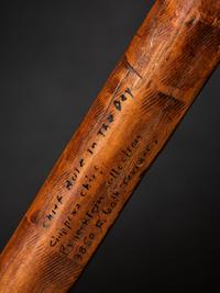 Engraved Spontoon Pipe Tomahawk, Attributed to Chief Hole in the Day