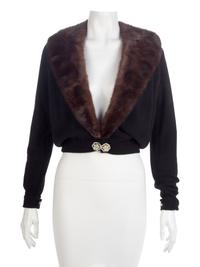 Bernard Altman Cashmere and Mink Cardigan, 1950-60s