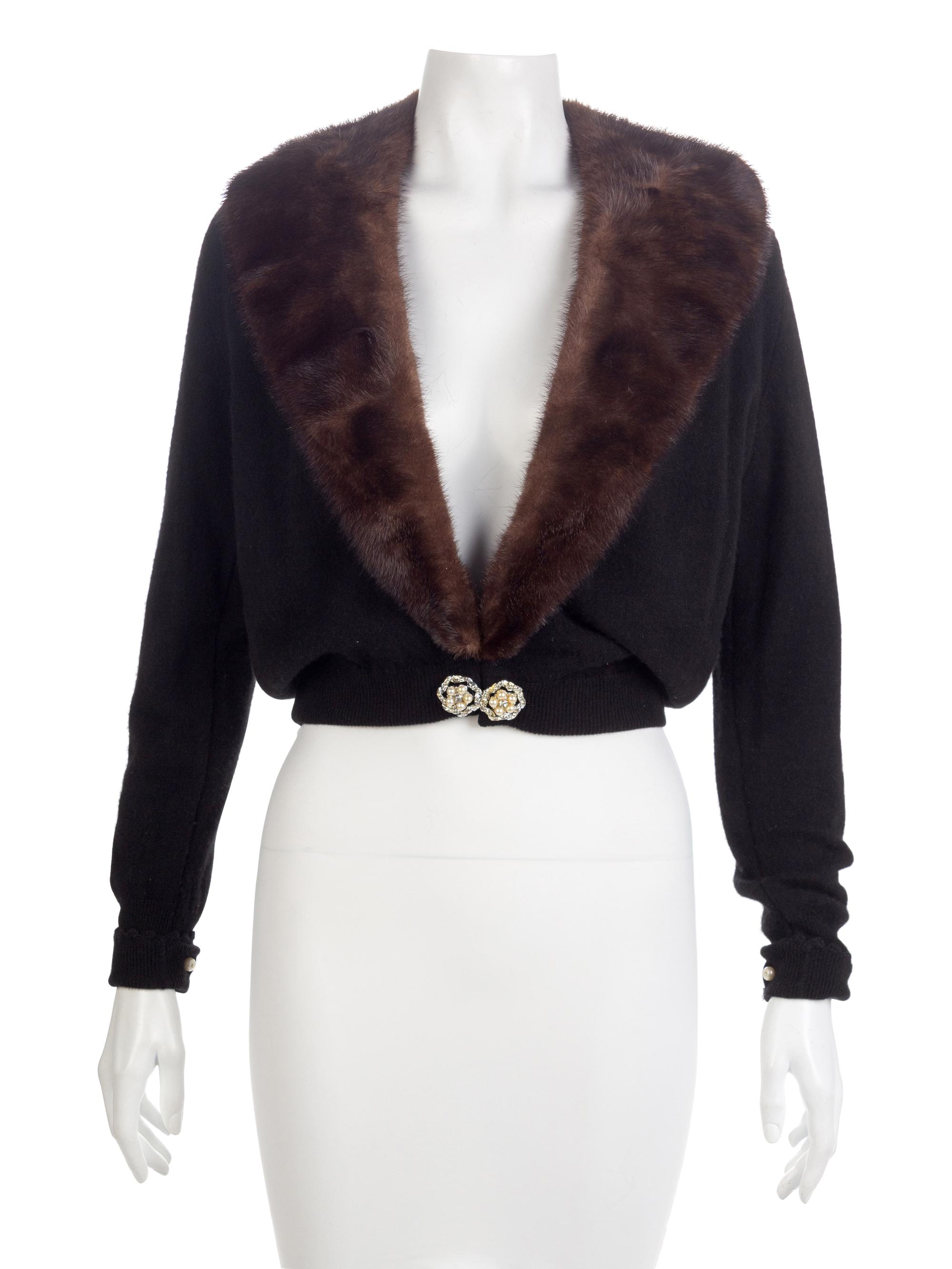 Bernard Altman Cashmere and Mink Cardigan, 1950-60s
