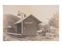 [EPHEMERA]. 42 RPPCs and 27 printed postcards of Ohio towns incl. railroads and bridges.