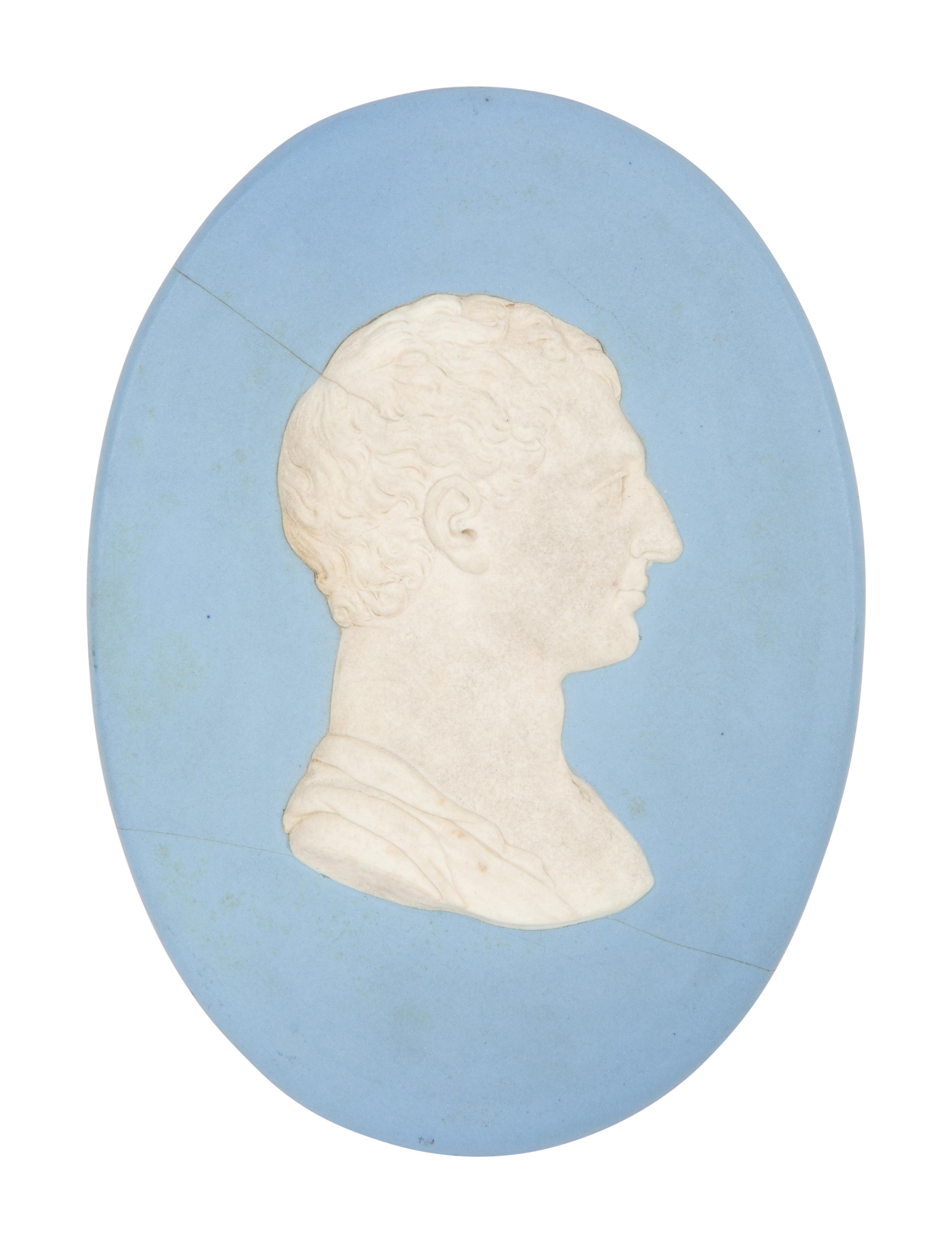 Three Wedgwood Japserware Portrait Plaques of Famous Americans