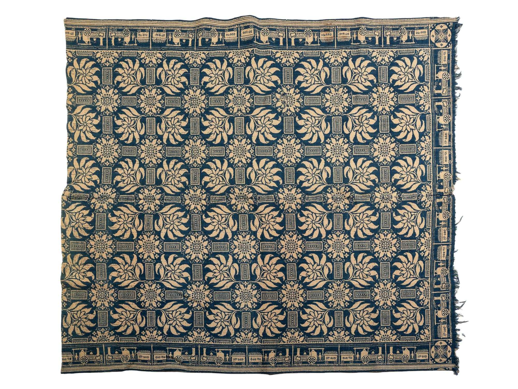 Three Jacquard Coverlets