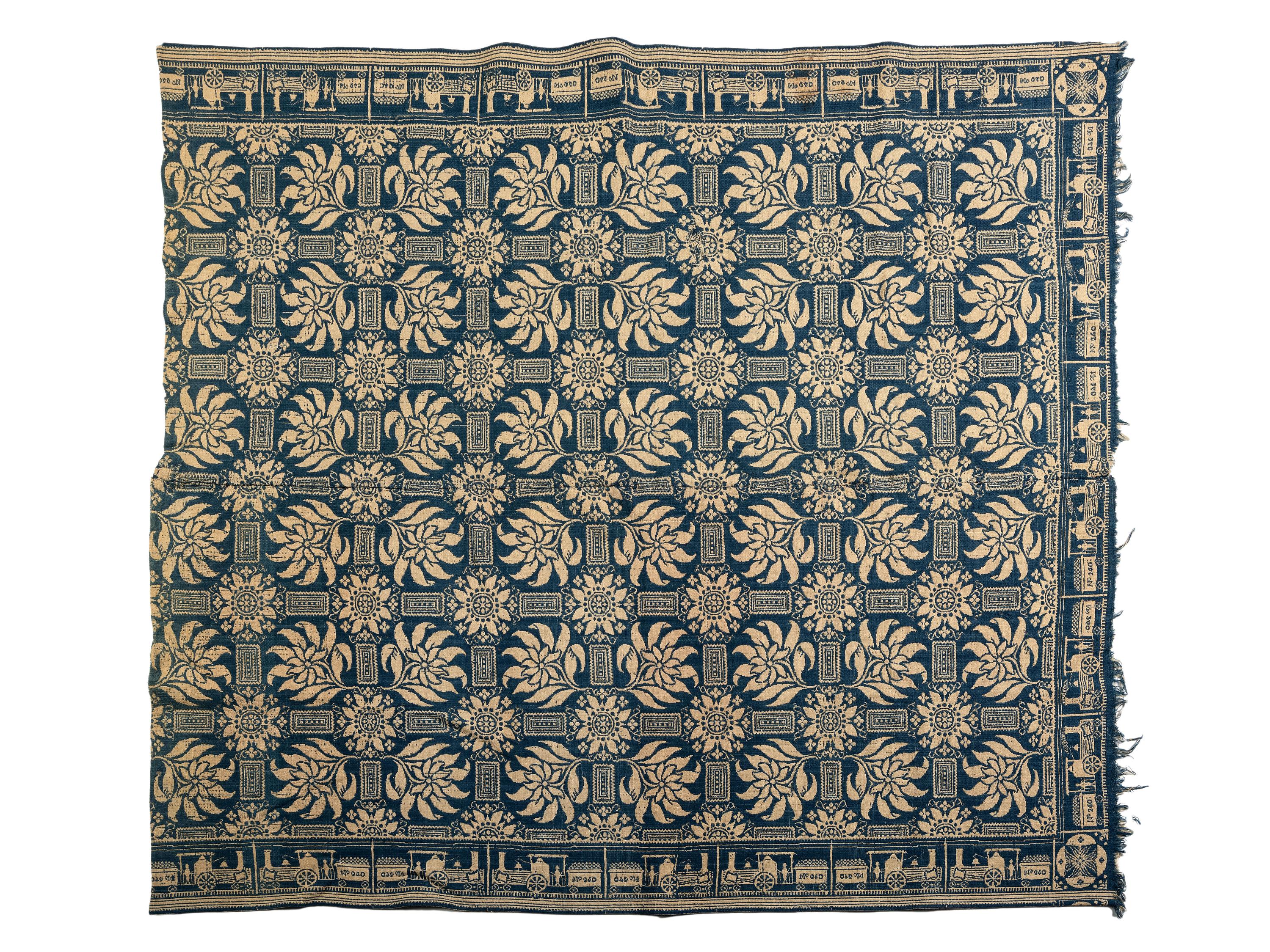 Three Jacquard Coverlets