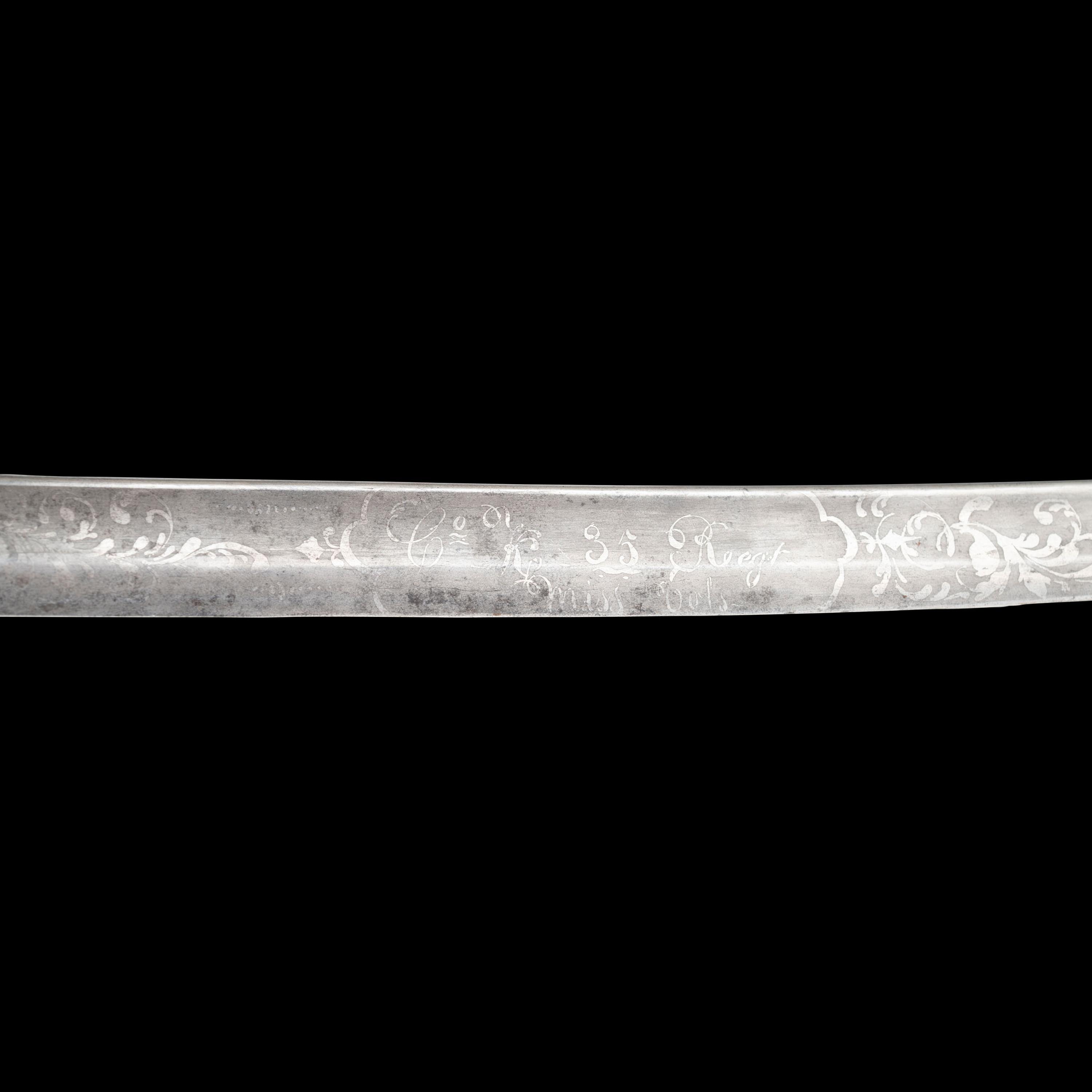 Archive of a Confederate Mobile-Made Etched Blade Staff & Field Officers Sword, Leech & Rigdon Two-Piece Belt Plate and Belt, Colt Navy and Holster likely of Capt. (Lt. Col.) R.H Shotwell