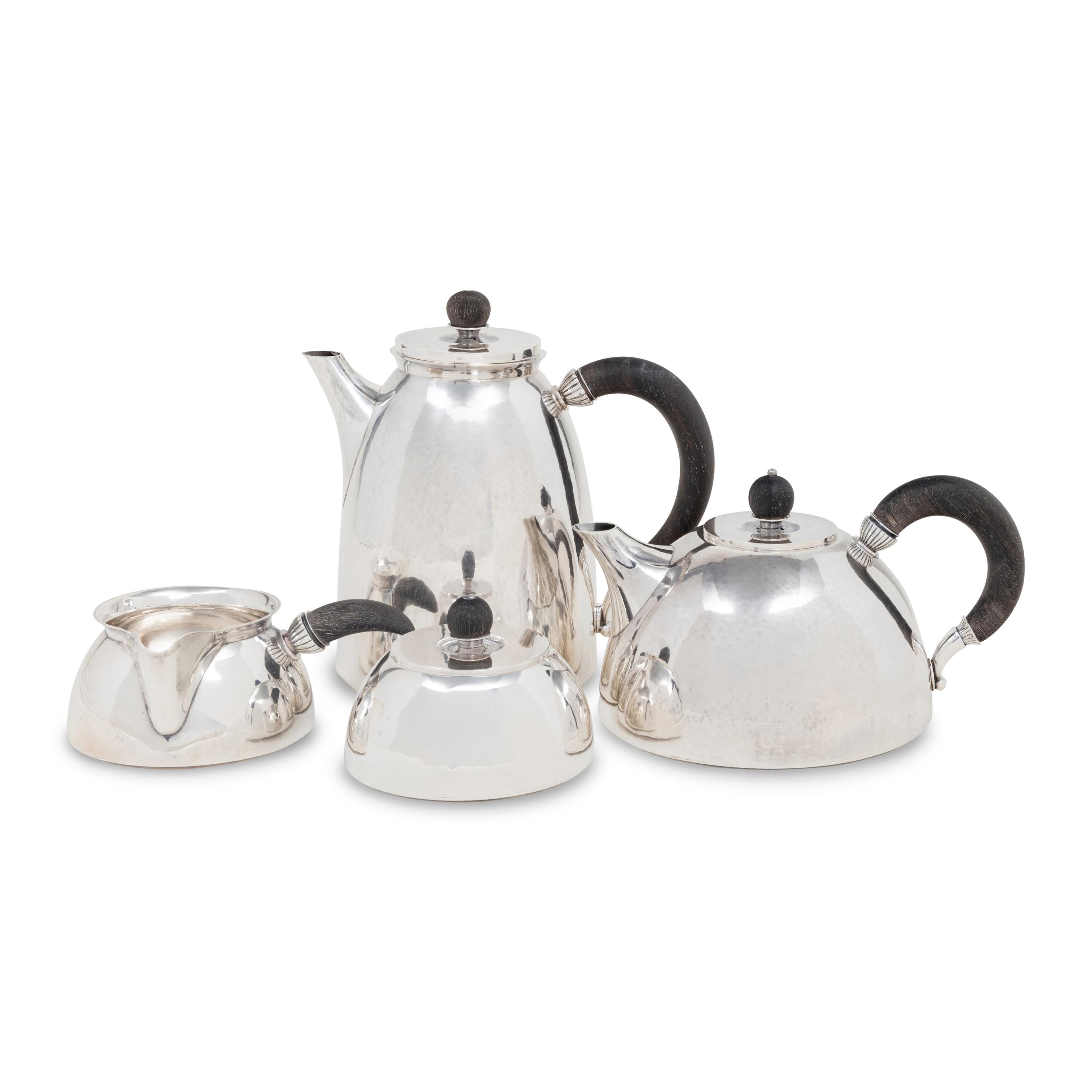 A Georg Jensen Four-Piece Silver Tea and Coffee Service
