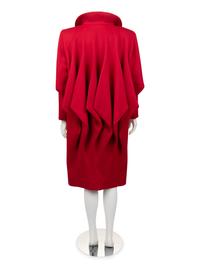 Pierre Cardin Haute Couture Draped Back Panel Coat, Fall/Winter 1980