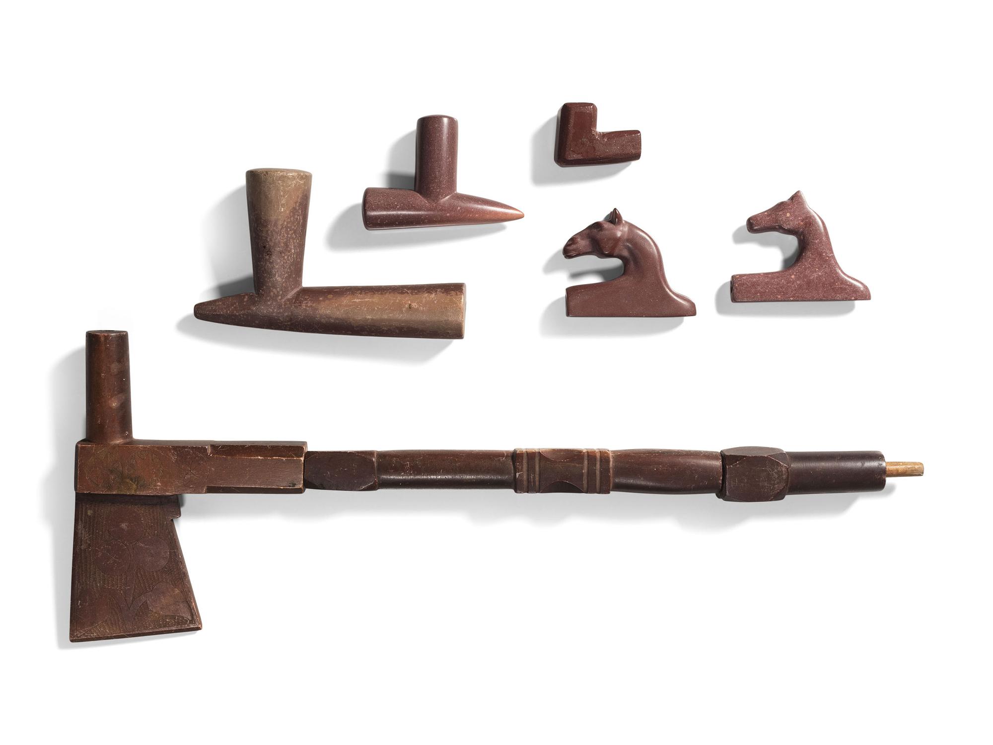 Plains and Greatlakes Catlinite Pipe Bowls