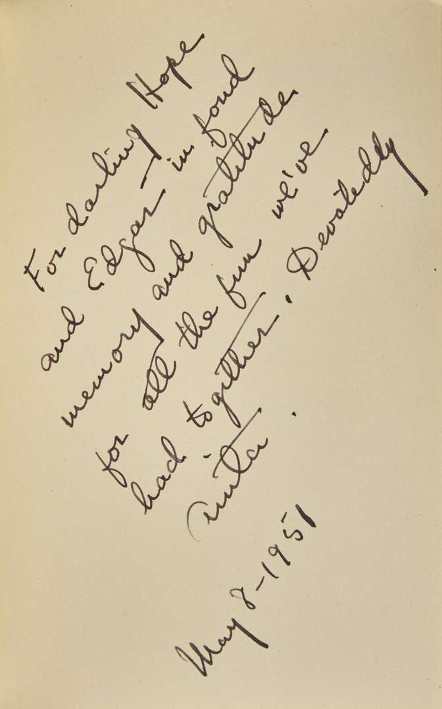 [Literature] [Loos, Anita]: Mini-Archive Related to Anita Loos and Philadelphia Socialite Hope Montgomery Scott
