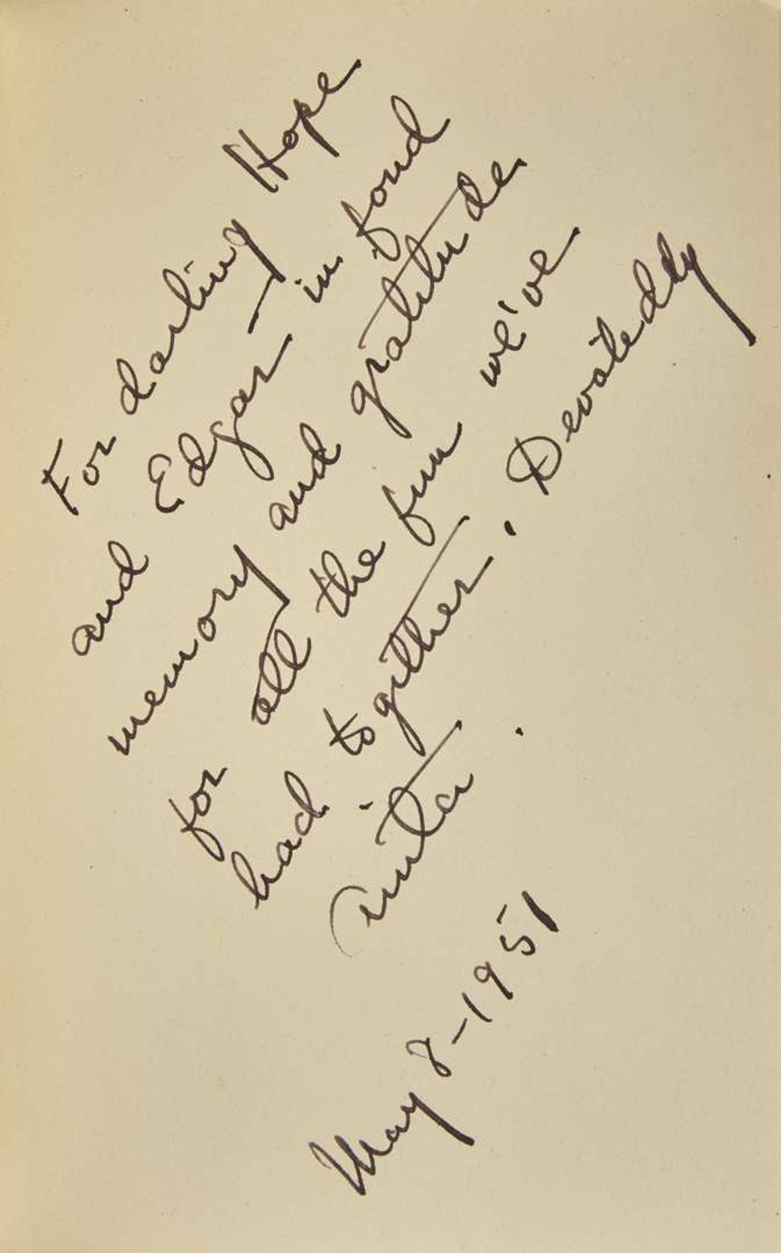 [Literature] [Loos, Anita]: Mini-Archive Related to Anita Loos and Philadelphia Socialite Hope Montgomery Scott