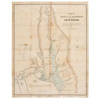 [GOLD RUSH]. LARKIN, Thomas O. (1802-1858). Map of the Valley of the Sacramento including the Gold Region . Boston: J.H. Bufford & Co and T. Wiley Jr., ca 1848.