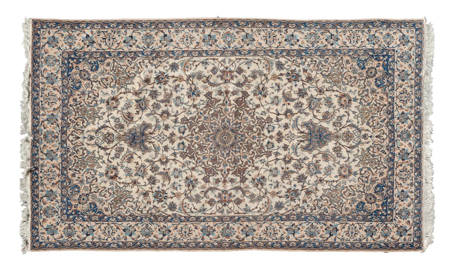 A Nain Wool Rug 9 feet 10 inches x 5 feet 11 inches. — 20TH CENTURY