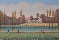 Charles Lucien Pincon-Maricourt, (French, 1902-1973), Le pre Fleuri