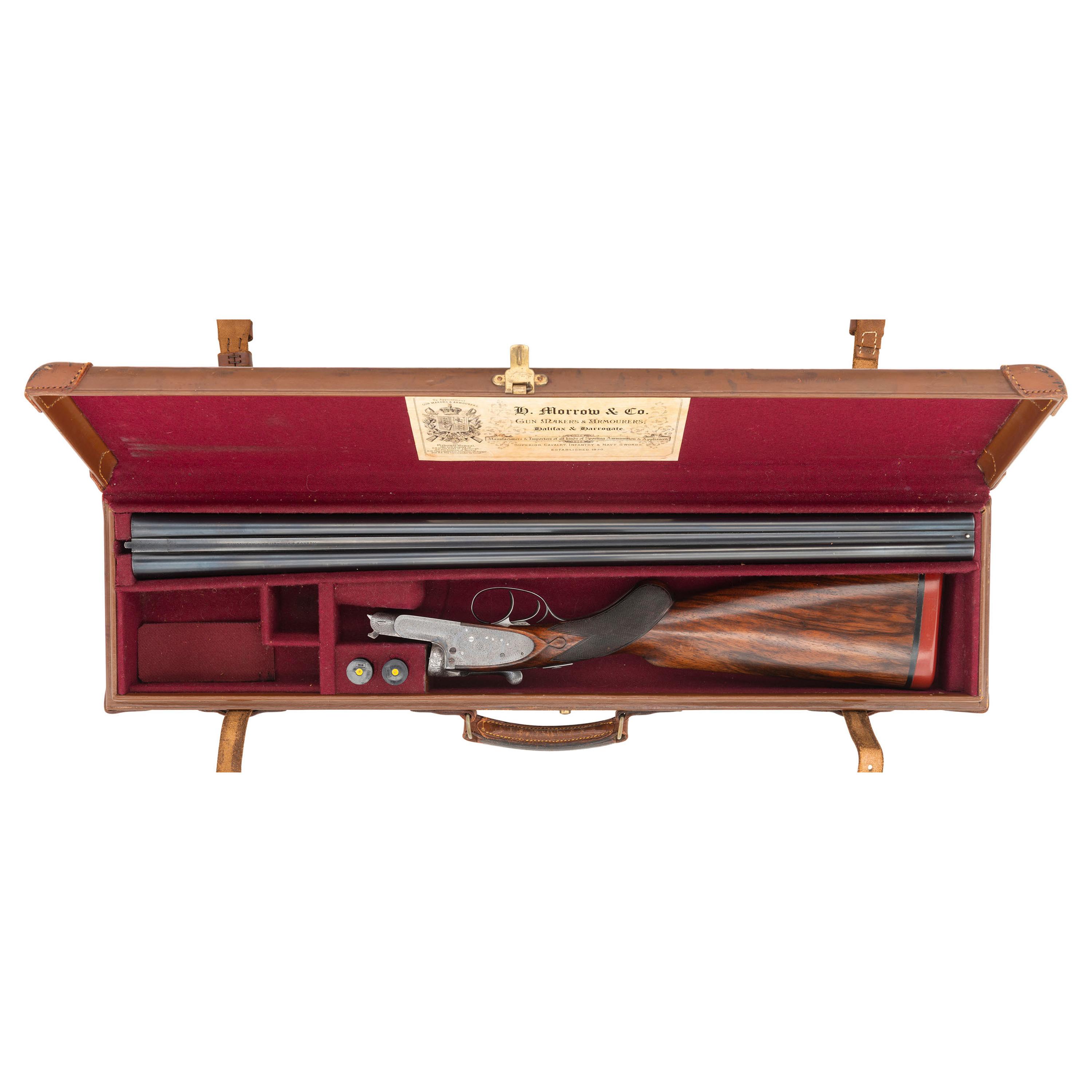 *Morrow Seven-Pin Sidelock 12 Bore Shotgun with Matching Case