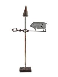 A Molded Sheet Metal Pig Weathervane