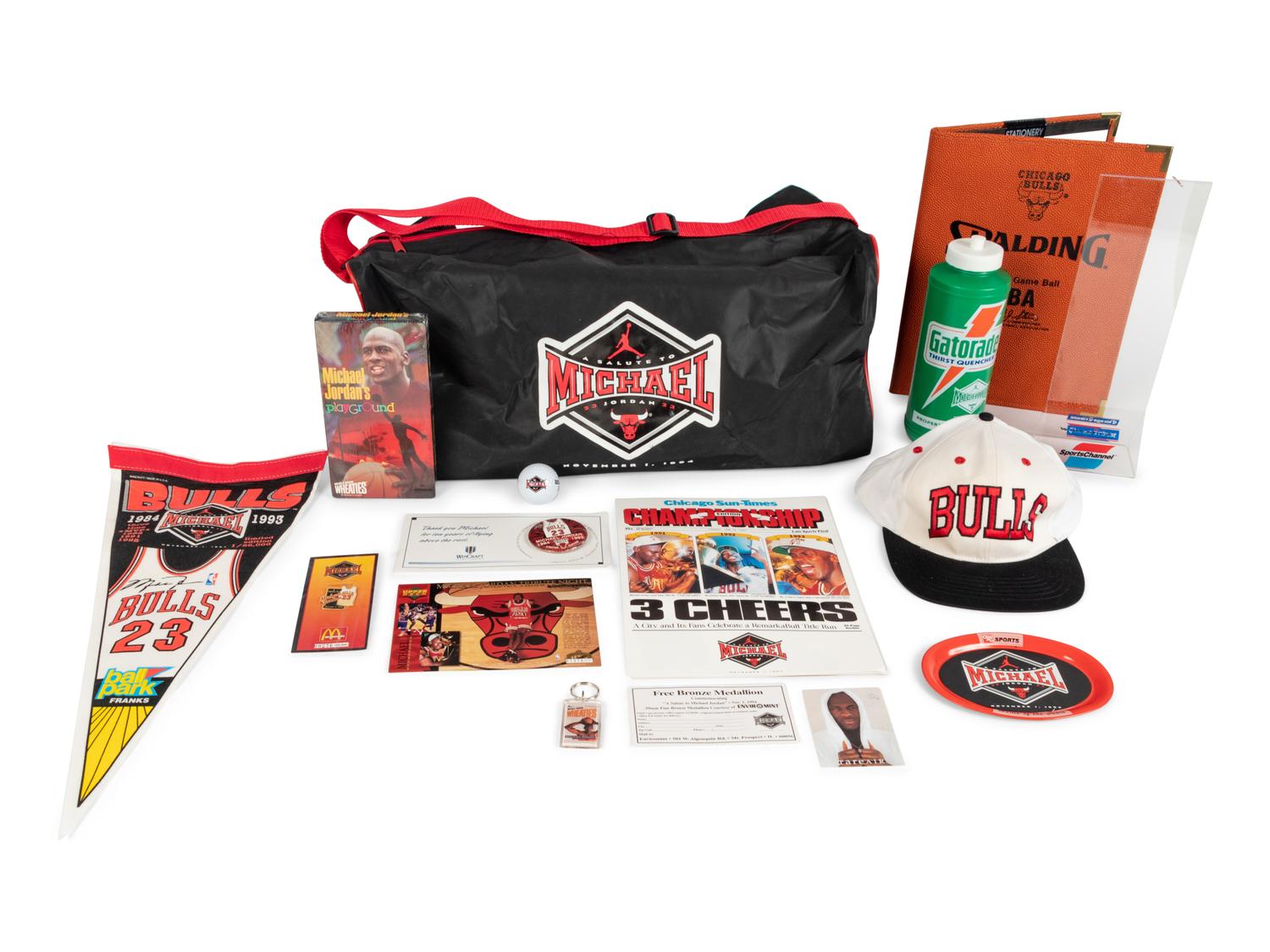 A 1994 Tribute to Michael Jordan Jersey Retirement Statue Unveiling Gift Bag