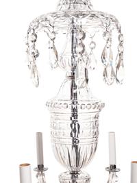 An Irish George III Style Cut Glass Twelve-Light Chandelier