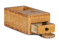 A Federal Grain Paint Decorated Ballot Box