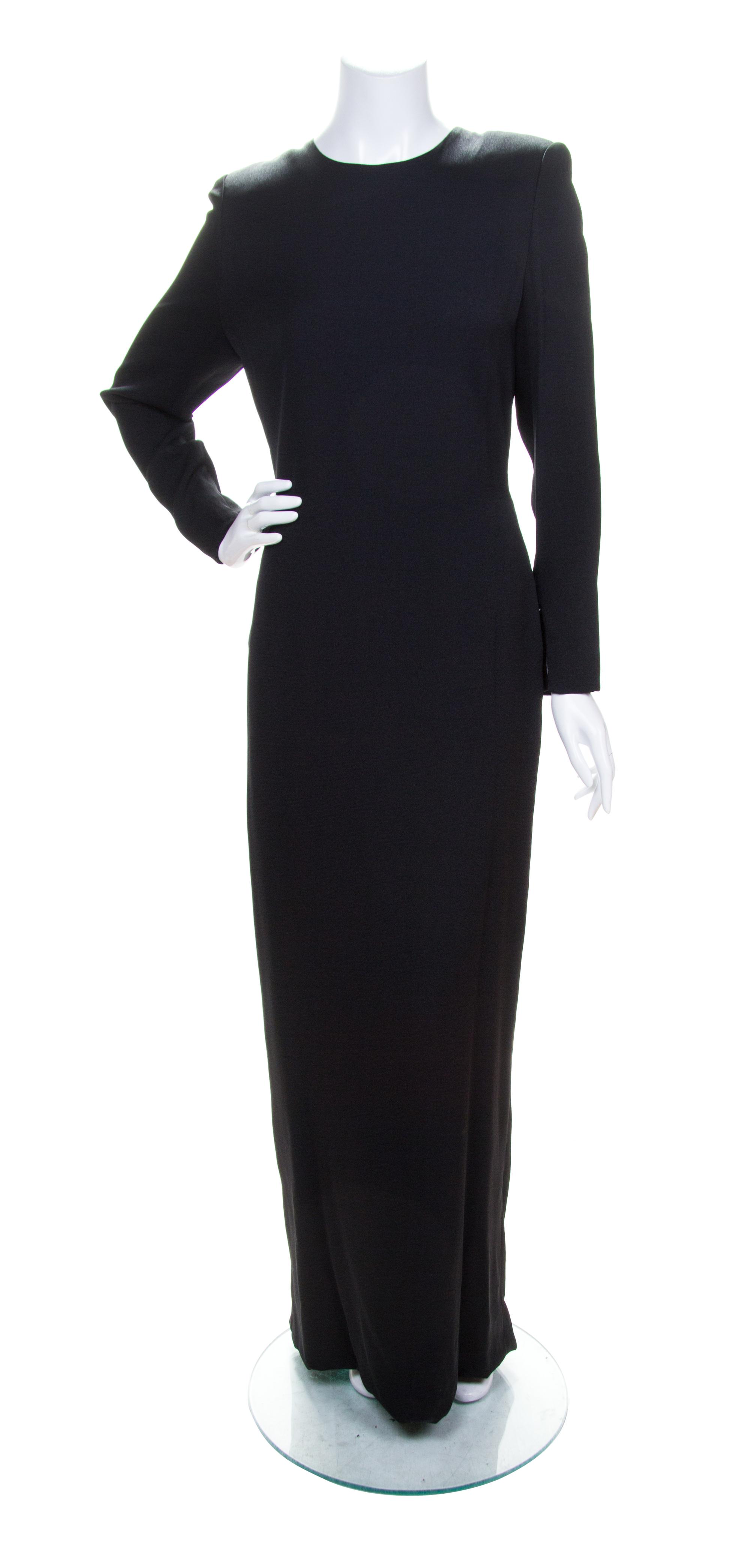 A Carolina Herrera Black Dress, Size 14.