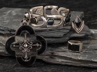 Taxco Silver and Onyx Jewelry