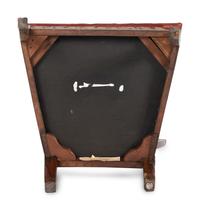 A George III Carved Walnut High-Back Slipper Chair