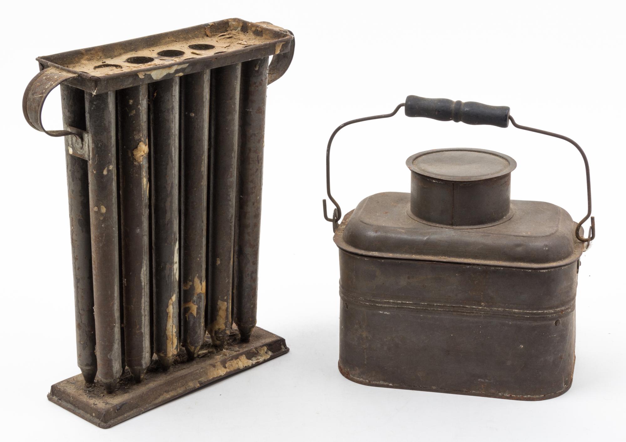 A Vintage Candle Mold Height of first 11 1/4 inches. — 19TH CENTURY