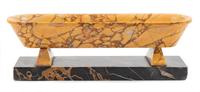 A Grand Tour Marble Sarcophagus Height 3 1/4 x width 9 1/2 x depth 2 3/4 inches. — LATE 19TH/EARLY 20TH CENTURY