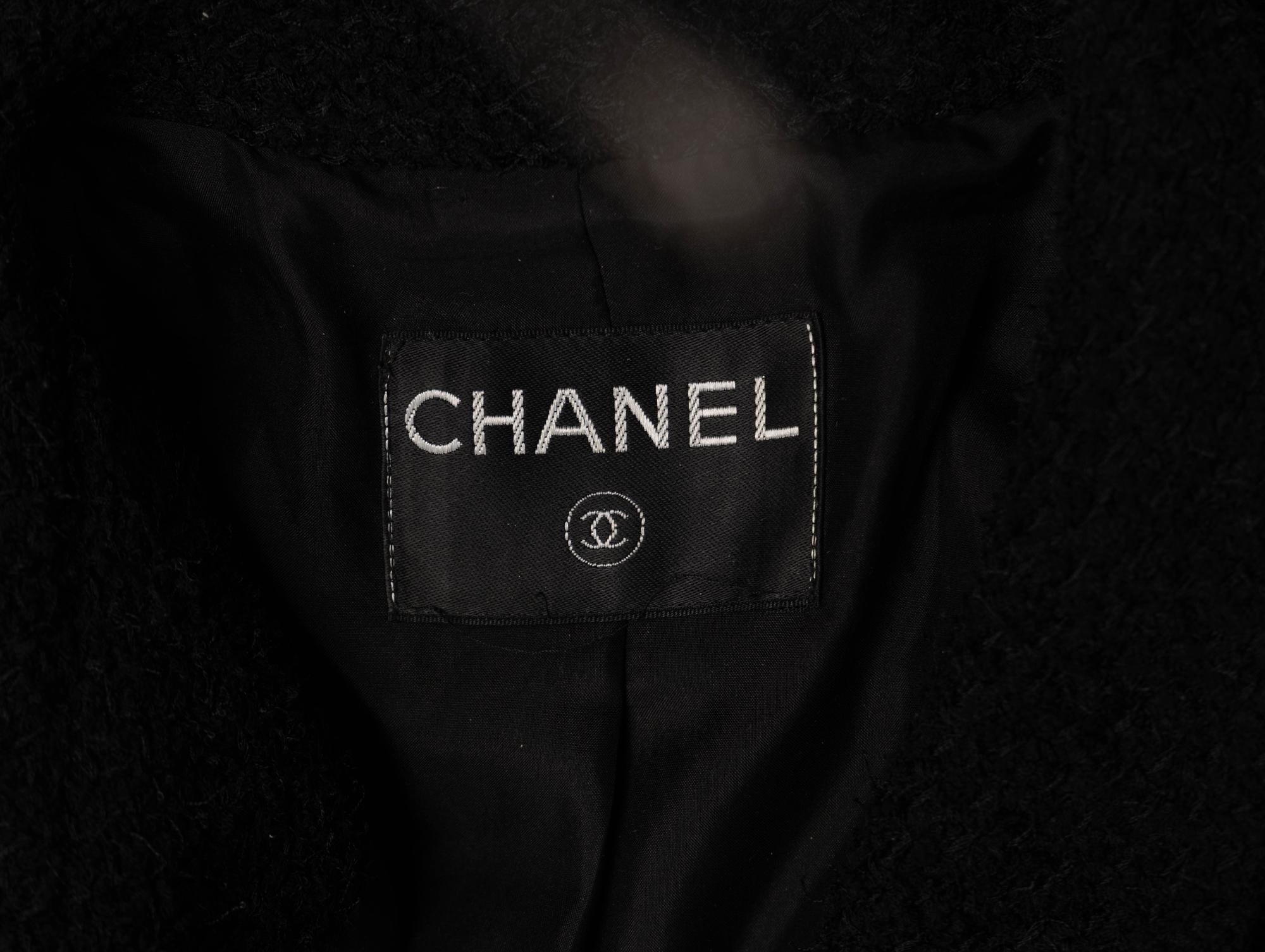 Chanel, Black Bouclé Tweed Jacket