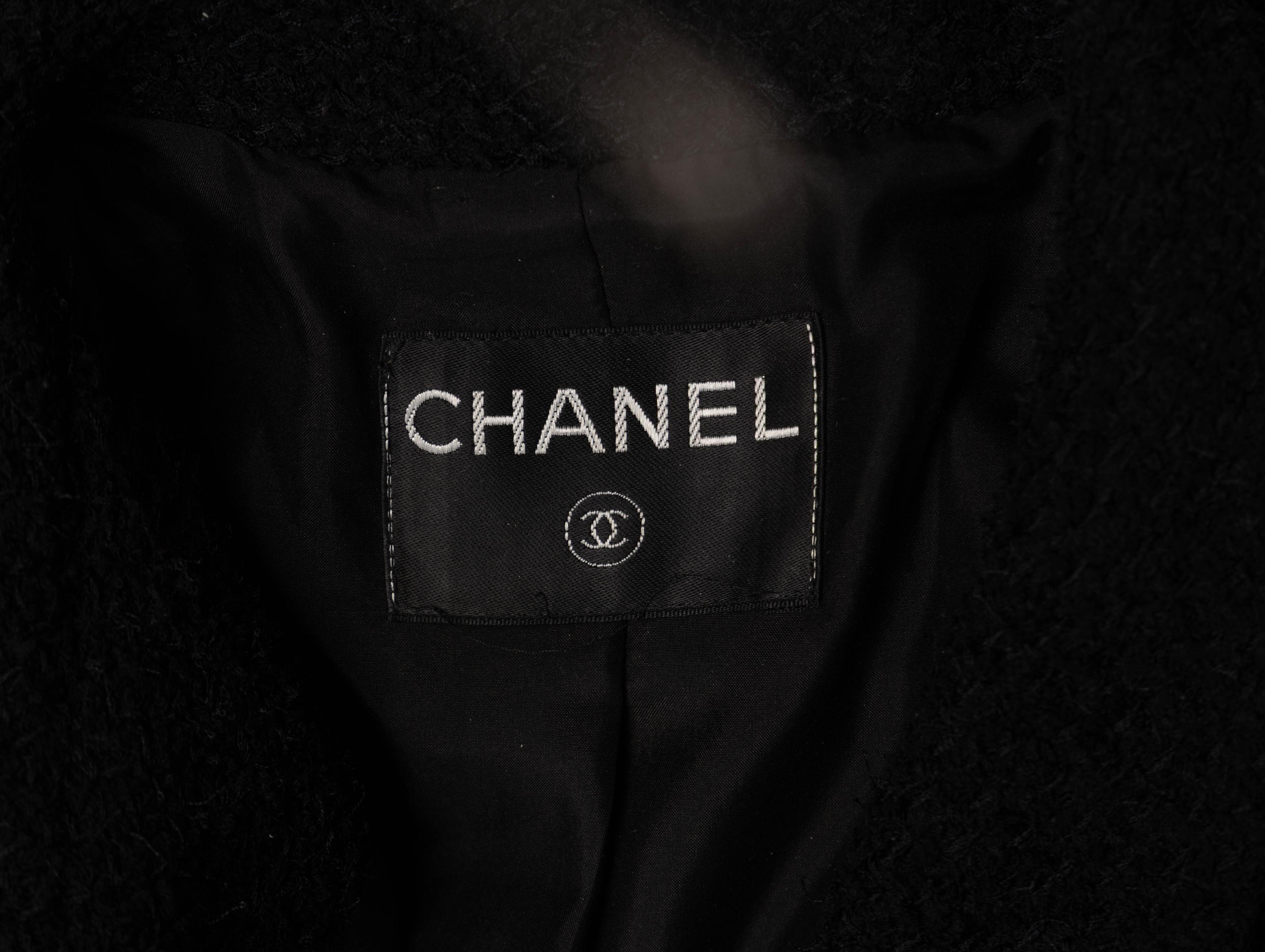 Chanel, Black Bouclé Tweed Jacket