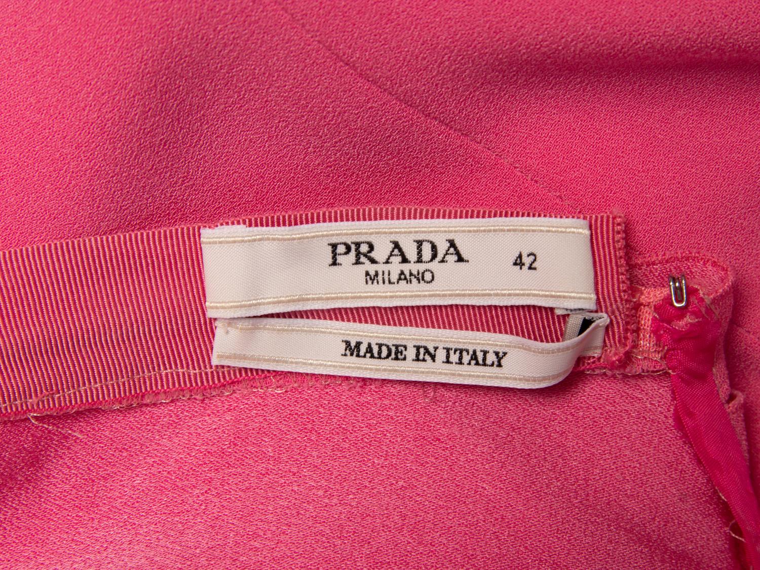 PRADA, PINK SHEATH DRESS