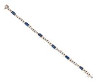 SAPPHIRE AND DIAMOND BRACELET