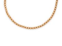 YELLOW GOLD BEAD NECKLACE