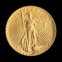 A United States 1910-D St. Gaudens $20 Gold Coin
