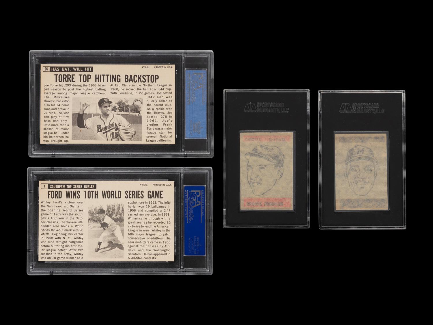 A Group of Graded 1964 Topps Giants and 1965 Topps Transfers,