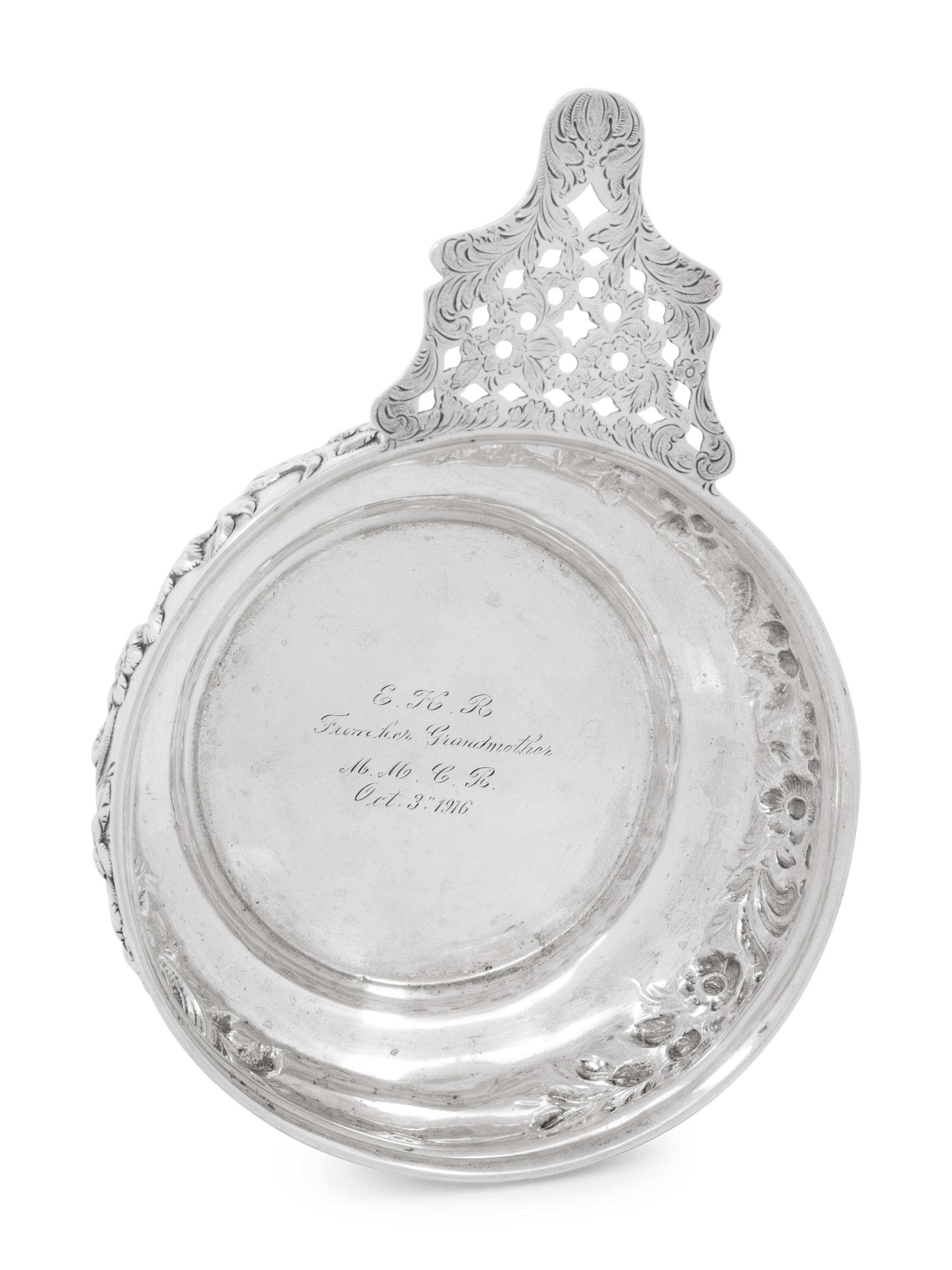 A Samuel Kirk Coin Silver Porringer