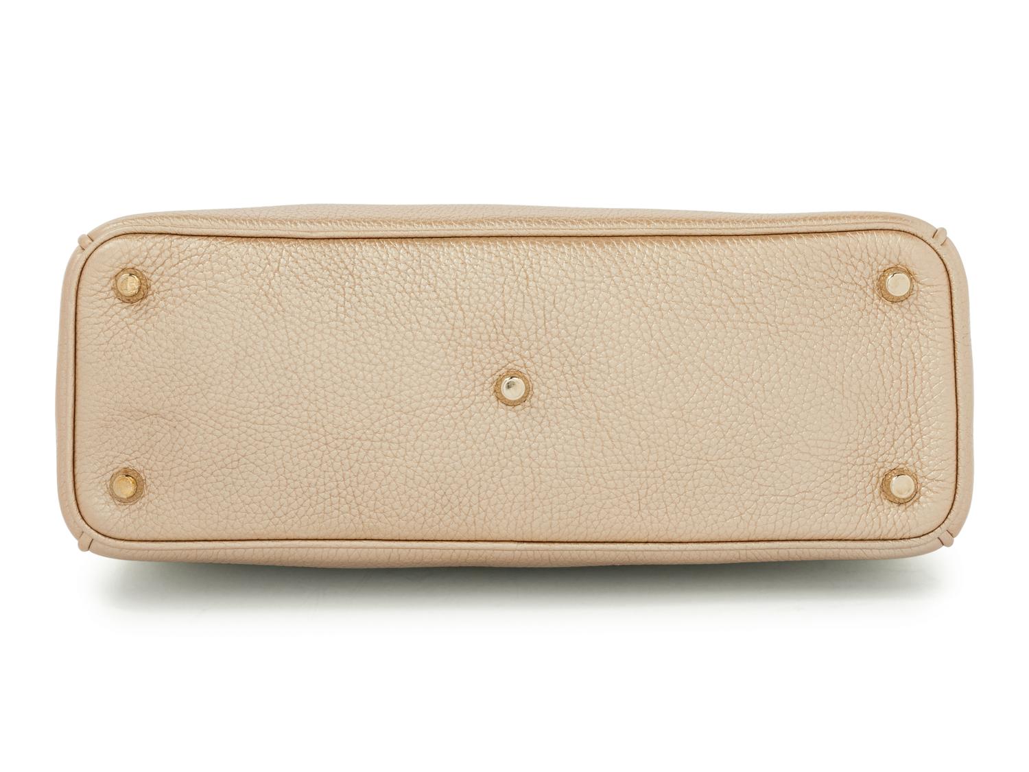 Christian Dior Gold Leather Medium Diorissimo Bag, 2014