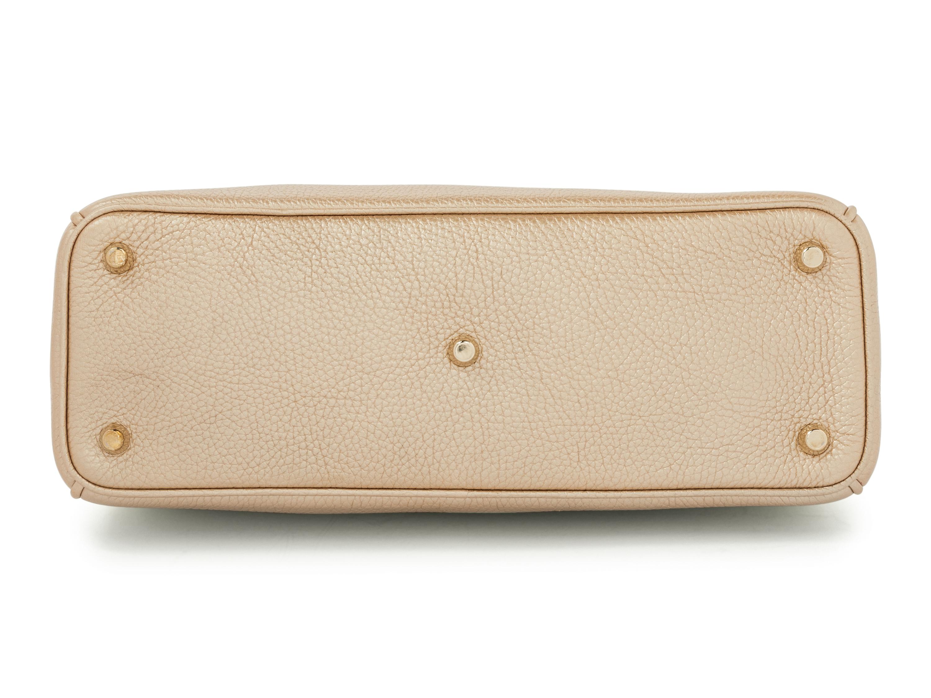 Christian Dior Gold Leather Medium Diorissimo Bag, 2014