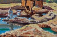 Riverbank with Figures