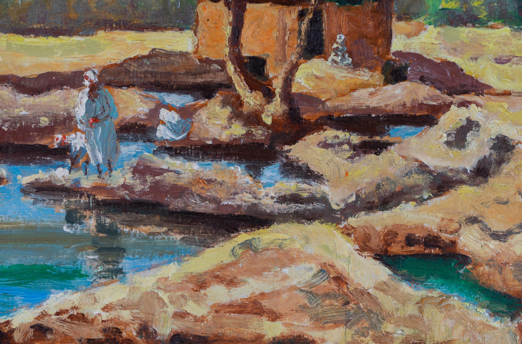 Riverbank with Figures