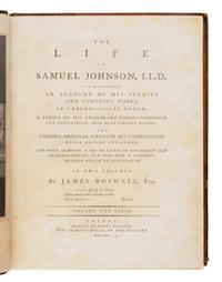 Boswell, James (1740-1795). The Life of Samuel Johnson . London: Henry Baldwin for Charles Dilly, 1791.