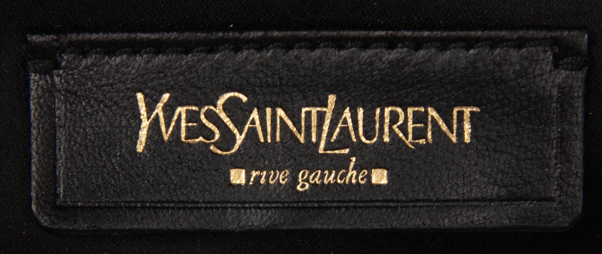 Yves Saint Laurent Rive Gauche, Grey Leather Crossbody Bag