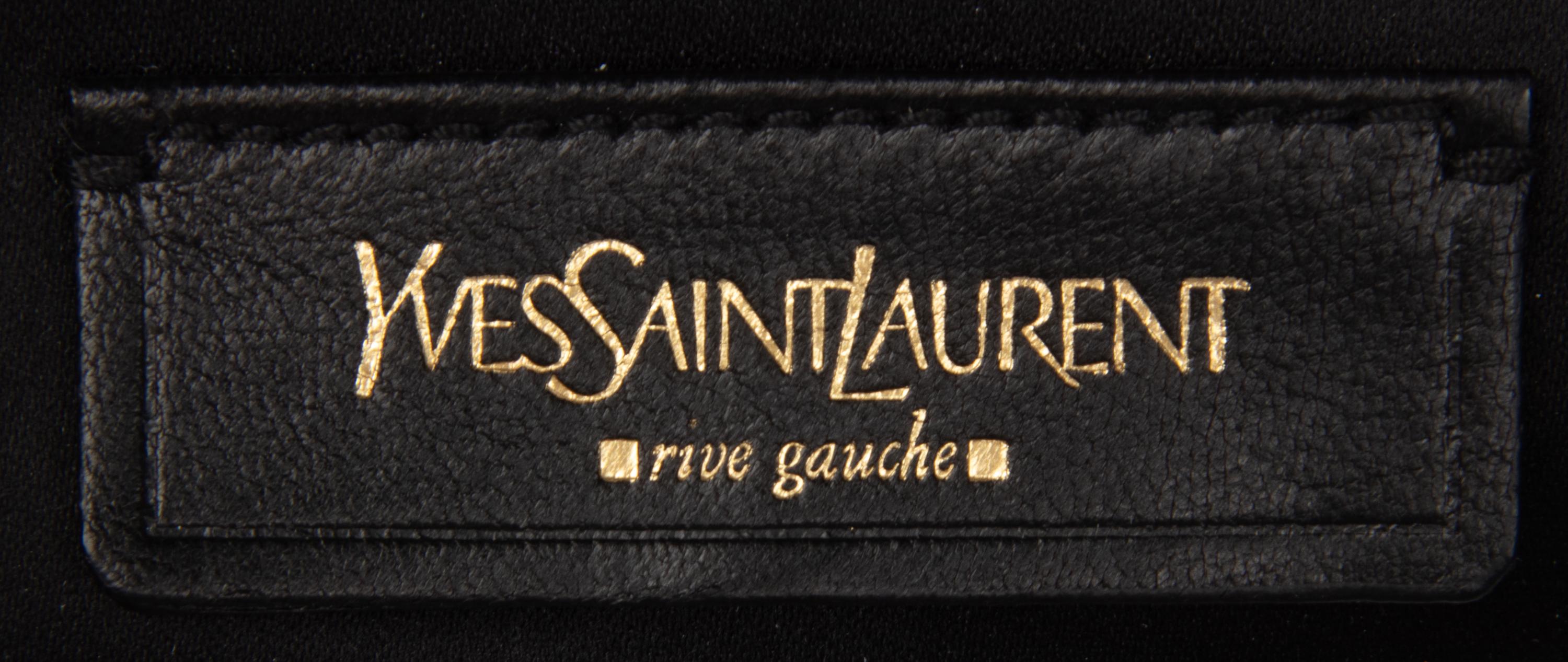 Yves Saint Laurent Rive Gauche, Grey Leather Crossbody Bag