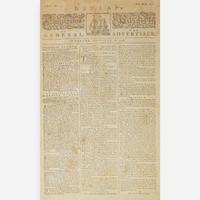 [American Revolution] [Hancock, John] Dunlap's Pennsylvania Packet Or The General Advertiser