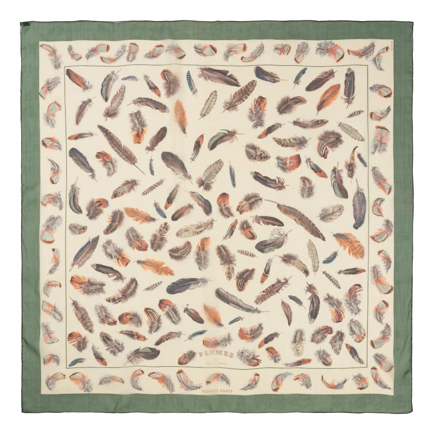 Three Hermès 90cm Silk Chiffon Scarves